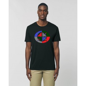 Camiseta Hombre "4 vientos" negra