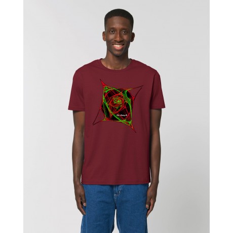 Camiseta Hombre "Atomic" burdeos