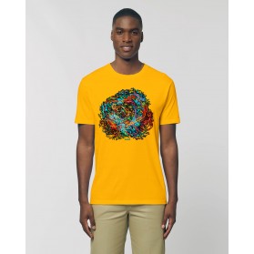 Camiseta Hombre "Babel" amarillo spectra