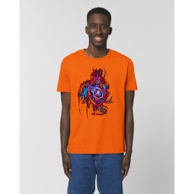 Camiseta Hombre "Mutación" naranja