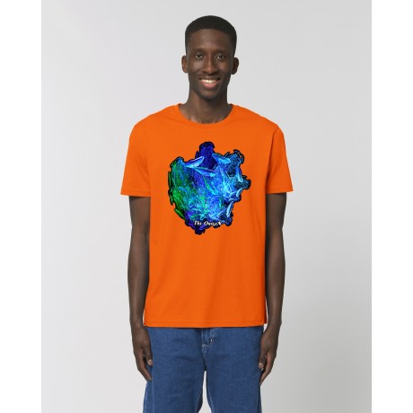 Camiseta Hombre "Pilares de la creación" naranja
