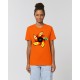 Camiseta Mujer "Espiral" naranja