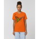 Camiseta Mujer "Estrella de Poniente" naranja