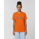 Camiseta Mujer "Lineas" naranja
