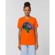 Camiseta Mujer "Reflexión" naranja