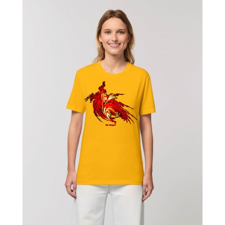 Camisetas The Origen Mujer "Lirio de Fuego" amarillo spectra