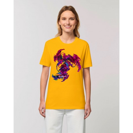 Camiseta mujer "Danzarín" amarillo spectra