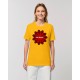 Camiseta mujer "Virus" amarillo spectra