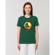 Camiseta Mujer " Universos" verde botella