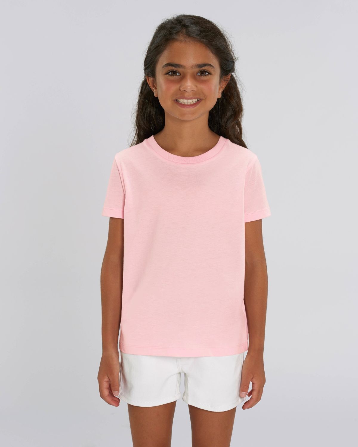 Camiseta niña Rosa Algodón para personalización