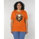 Camiseta The Origen Resurgimiento Floral en la Oscuridad: La Calavera de la Vida Bright Orange