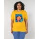 Camiseta The Origen - Expresiones del Pop Art Wow Azul Chica Spectra Yellow