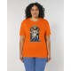 Camiseta The Origen- Majestuosidad en Cartas: La Reina de Diamantes Chica Orange