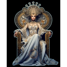 Dibujo Camiseta The Origen- Majestuosidad en Cartas: La Reina de Diamantes 
