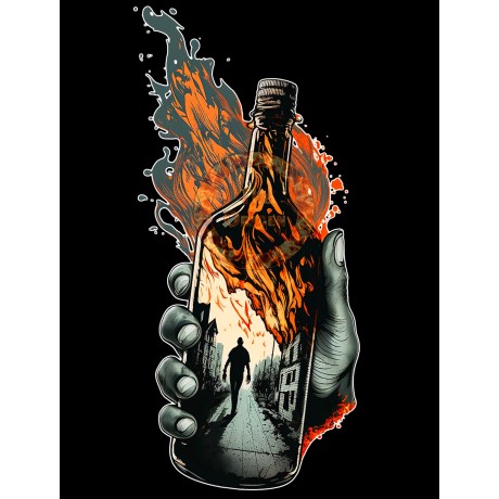 Dibujo Camiseta The Origen - Chispa de la Anarquía: Molotov