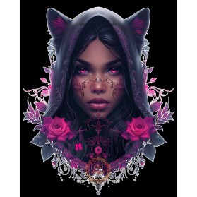 Dibujo Camiseta The Origen Nocturna: La Dama de los Tejados 